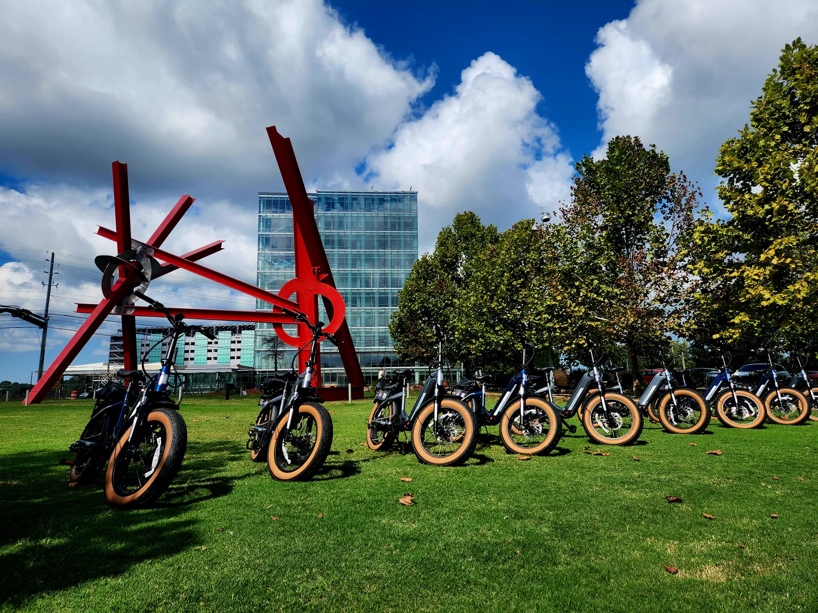 Haunted-history stop on the Raleigh e-bike route
