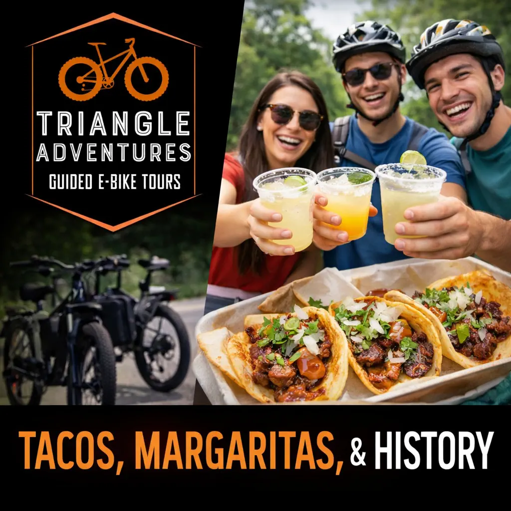 Food and drinks e-bike tour in Clayton NC